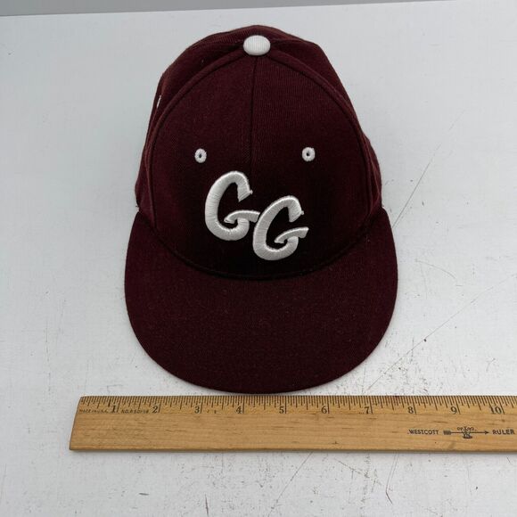 ZEPHYR Z Fit Authentic Cap Hat Double G Embroidered Design Size Small Maroon - Picture 8 of 8
